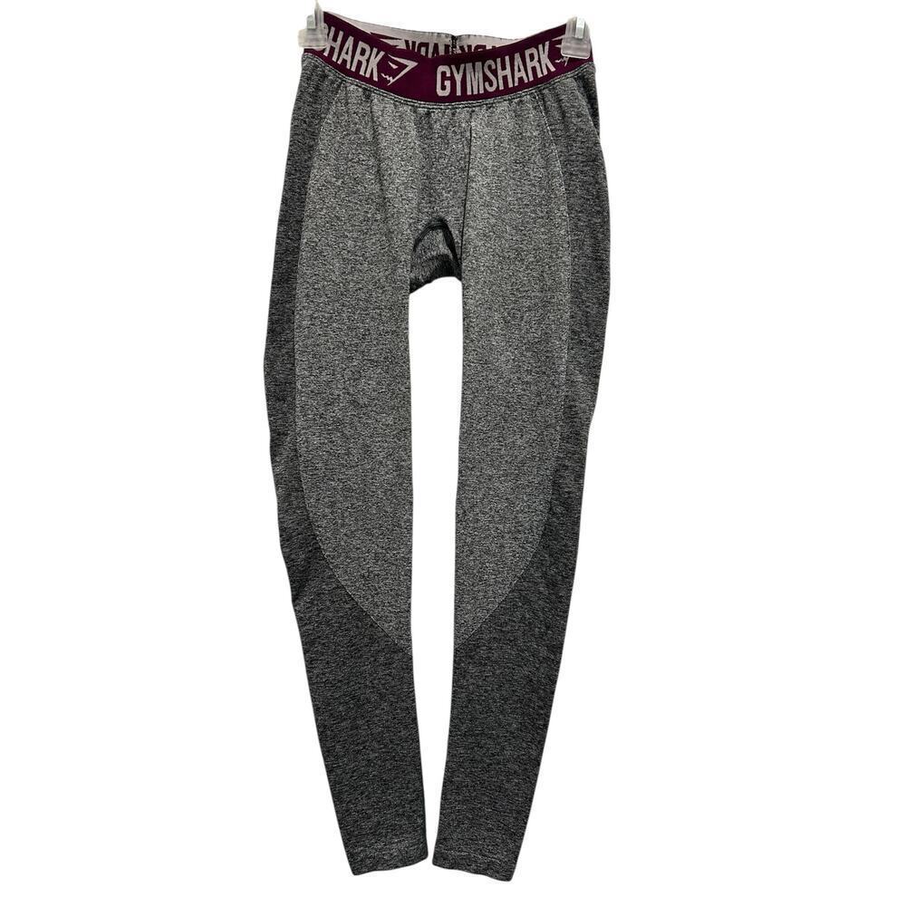 GYM SHARK Flex High Waisted Contour Full Length Leggings Gray Size S Active